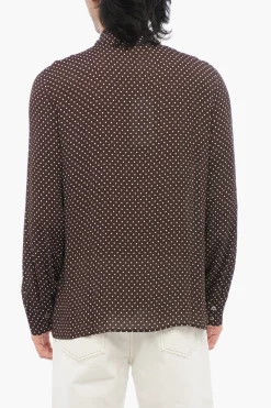 Camicia RAPPO a Pois con Abbottonatura Nascosta>Department 5 Outlet