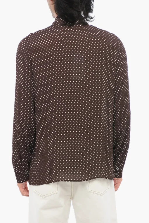 Camicia RAPPO a Pois con Abbottonatura Nascosta>Department 5 Outlet