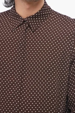 Camicia RAPPO a Pois con Abbottonatura Nascosta></noscript>Department 5 Outlet