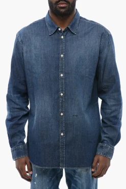 Camicia Relaxed Fit In Chambray>Dsquared2 Clearance