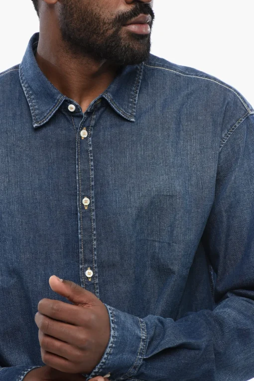 Camicia Relaxed Fit In Chambray>Dsquared2 Clearance