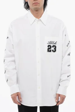 Camicia Ricamata 23 Oversize Fit>Off-White Outlet