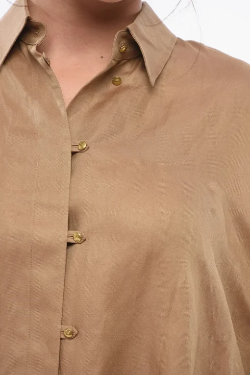 Best Camicia RODEO in Misto Lino con Coulisse Donna Camicie