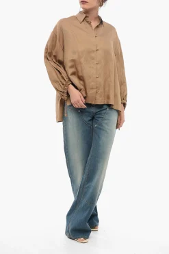 Best Camicia RODEO in Misto Lino con Coulisse Donna Camicie