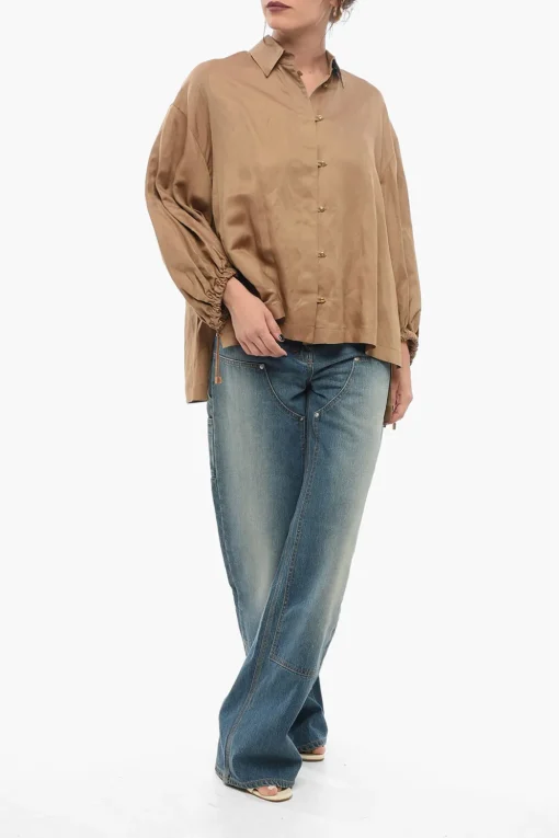 Best Camicia RODEO in Misto Lino con Coulisse Donna Camicie