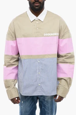 Hot Camicia RUGBY Oversize Fit Doppio Tessuto Uomo Camicie