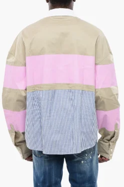 Hot Camicia RUGBY Oversize Fit Doppio Tessuto Uomo Camicie