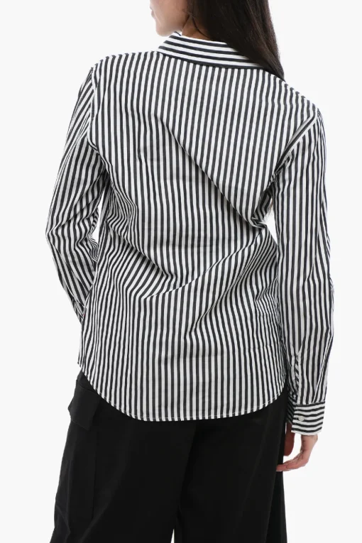 New Camicia Sahariana YARN con Motivo Awning Donna Camicie