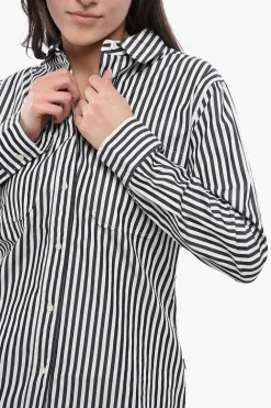 New Camicia Sahariana YARN con Motivo Awning Donna Camicie