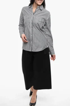 New Camicia Sahariana YARN con Motivo Awning Donna Camicie