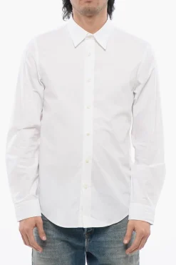 Camicia S-BEN-CL-A in popeline di Cotone a Tinta unita>Diesel Fashion