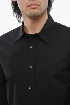 Camicia S-BEN-CL-A in popeline di Cotone a Tinta unita></noscript>Diesel Fashion
