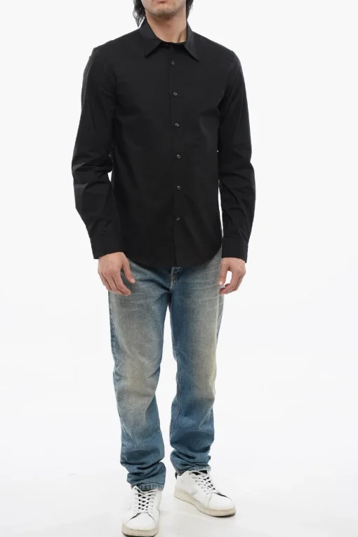 Camicia S-BEN-CL-A in popeline di Cotone a Tinta unita>Diesel Fashion