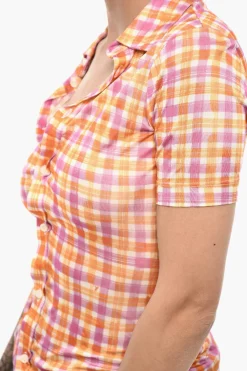 Camicia Slim Fit a Quadri></noscript>Dsquared2 Outlet