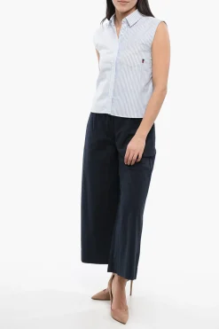 Camicia Smanicata a Righe Awning con Taschino></noscript>Woolrich Discount