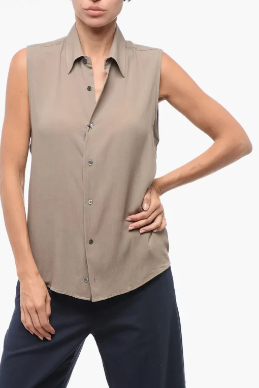 Camicia Smanicata in Viscosa>Ami Alexandre Mattiussi Best