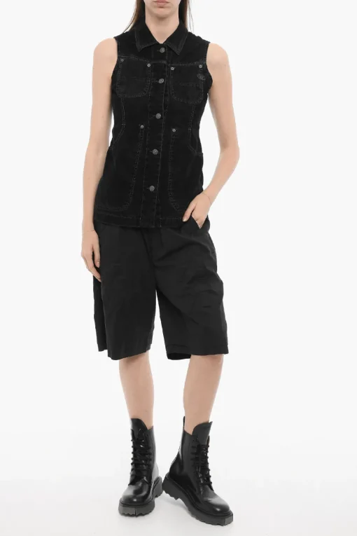 Camicia Smanicata VIK in Velour>Diesel Clearance