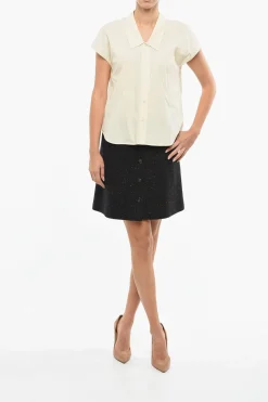 Camicia Smanicata YLVA in Misto Cotone></noscript>Samsoe Samsoe Fashion