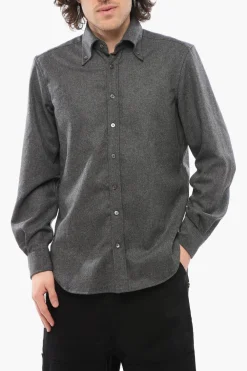Camicia STRAMP Button Down in Cotone e Lana Vergine>Department 5 Clearance