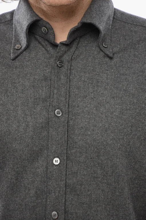 Camicia STRAMP Button Down in Cotone e Lana Vergine>Department 5 Clearance