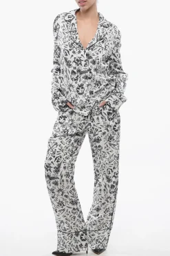 Clearance Camicia TATTOO PAJAMA in Satin Stampato Donna Camicie