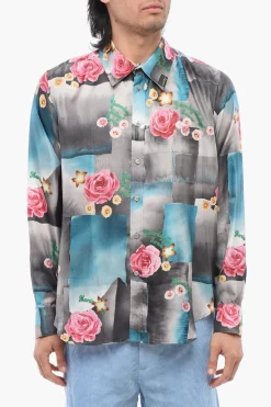 Camicia TODAY in Seta a Motivo Floreale>Martine Rose Clearance