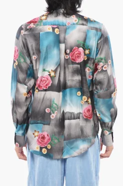 Camicia TODAY in Seta a Motivo Floreale>Martine Rose Clearance