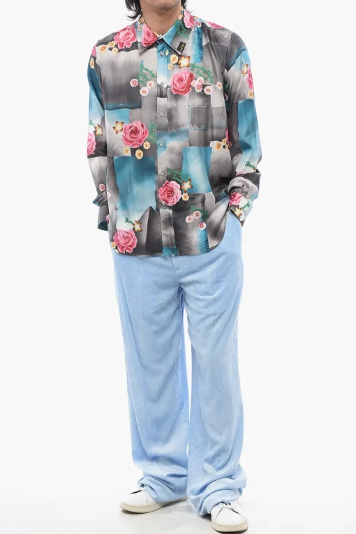 Camicia TODAY in Seta a Motivo Floreale>Martine Rose Clearance
