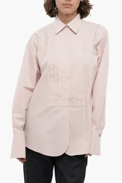 Camicia Tuxedo in Popeline di Cotone con Collo Francese>Jil Sander Fashion