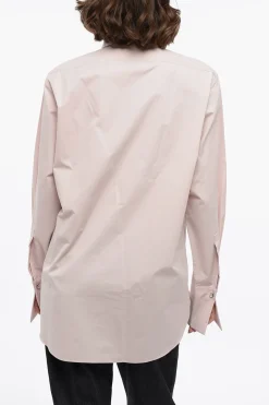 Camicia Tuxedo in Popeline di Cotone con Collo Francese>Jil Sander Fashion