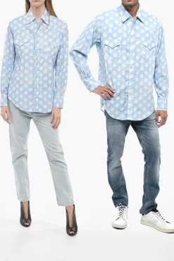 Camicia UNISEX a Pois con Doppio Taschino>Erl Online