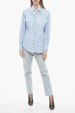 Camicia UNISEX a Pois con Doppio Taschino></noscript>Erl Online