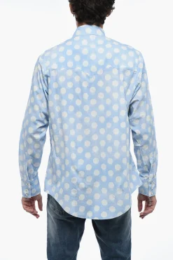 Camicia UNISEX a Pois con Doppio Taschino></noscript>Erl Online