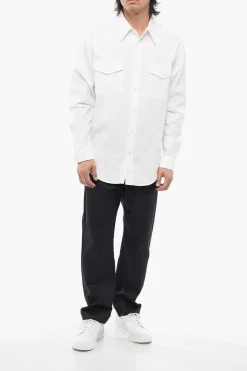 Camicia Utility CHANGE in Cotone con Collo Italiano></noscript>Department 5 Clearance
