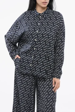 Camicia VERDY con Logo All Over>Kenzo New