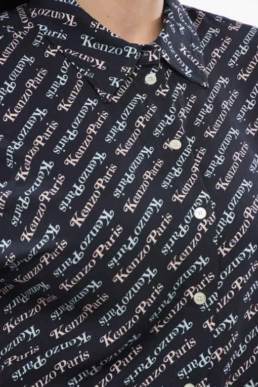 Camicia VERDY con Logo All Over>Kenzo New