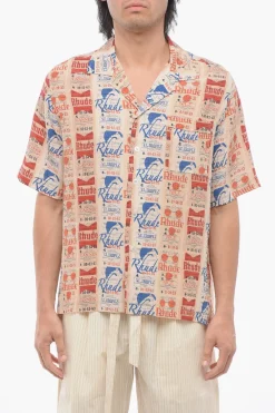 Camicia VOYAGE In Seta Stampata All-Over>Rhude Hot