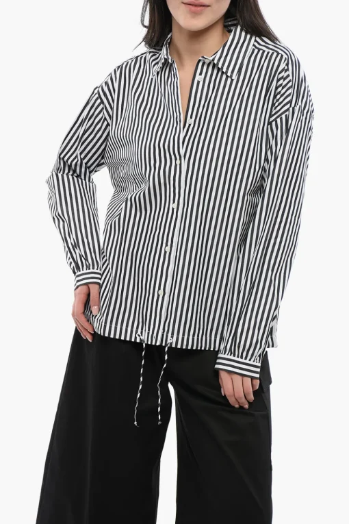 Camicia YARN a Righe Awning con Coulisse sul Fondo>Woolrich Fashion