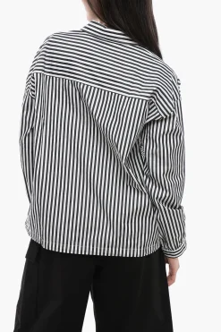 Camicia YARN a Righe Awning con Coulisse sul Fondo>Woolrich Fashion