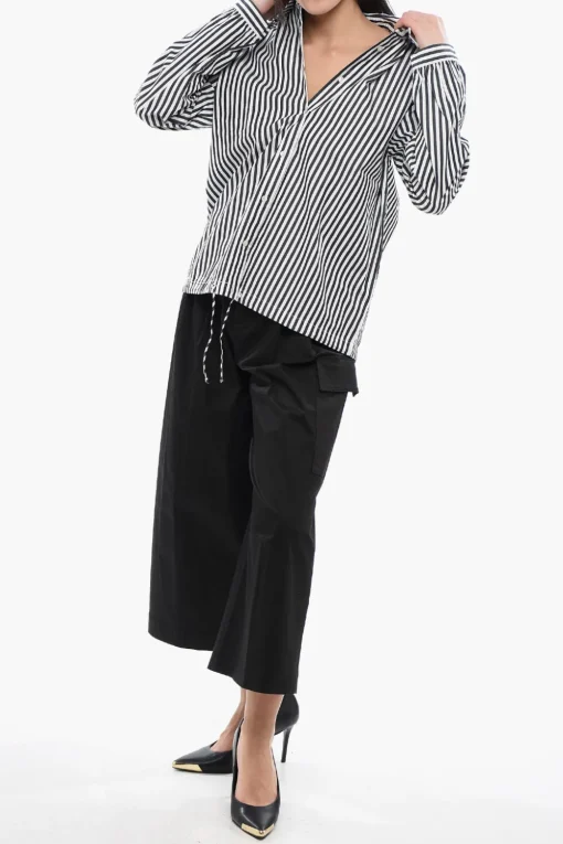 Camicia YARN a Righe Awning con Coulisse sul Fondo>Woolrich Fashion