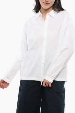 Online Camicia YARN in Cotone con Coulisse sul Fondo Donna Camicie