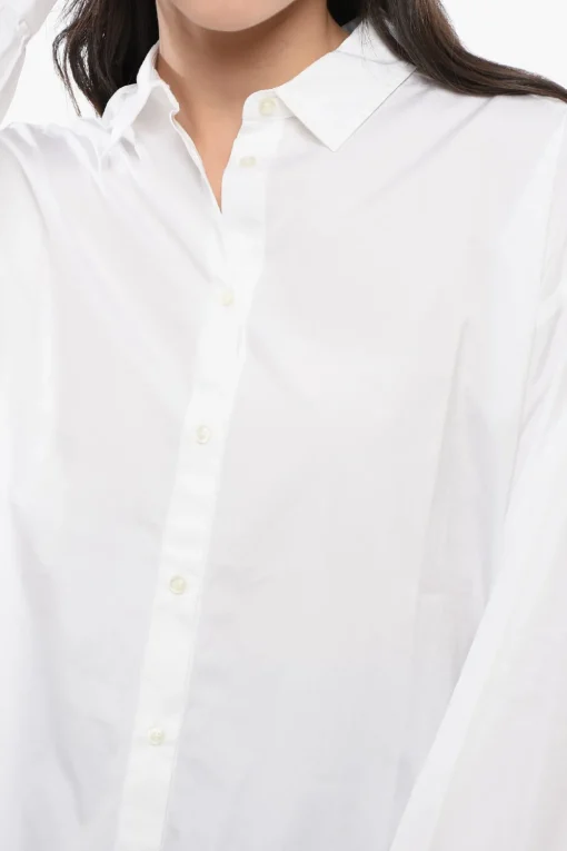 Online Camicia YARN in Cotone con Coulisse sul Fondo Donna Camicie
