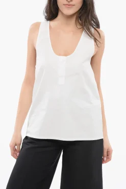 Canotta HENLEY con Scollo Profondo>Saint Laurent Sale