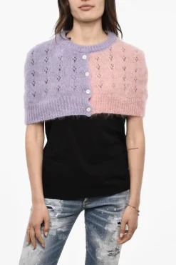 Cappa Crop Bicolore con Dettagli Cut-Out>Dsquared2 Discount