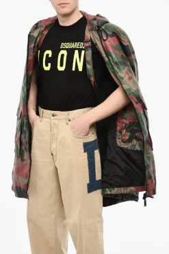 Cappa Motivo Militare Con Chiusura Zip></noscript>Dsquared2 Hot