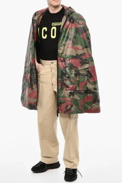 Cappa Motivo Militare Con Chiusura Zip></noscript>Dsquared2 Hot