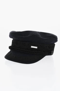 Clearance Cappello Baker Boy In Lana e Nylon Donna Cappelli
