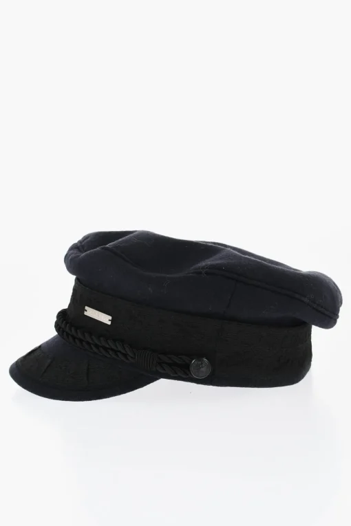 Clearance Cappello Baker Boy In Lana e Nylon Donna Cappelli