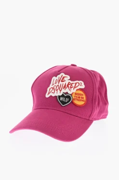 Hot Cappello Baseball CATEN TEAM in Gabardina di Cotone con Patches Uomo Cappelli