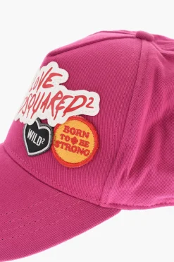 Hot Cappello Baseball CATEN TEAM in Gabardina di Cotone con Patches Uomo Cappelli